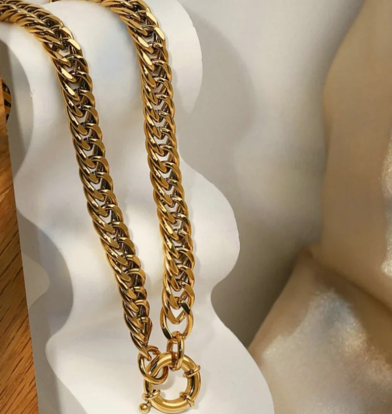 Cuban Link Chain Choker Necklace