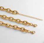 Miami Cuban Link Chain Necklace with Bracelet