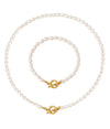 Natural Fresh Water Pearl Necklace and Bracelet Set