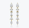 Pronged Cubic Zirconia Diamond Earrings